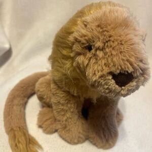 Jellycat Furry Lion Plush in Tan and Brown